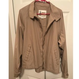London Fog Tan Jacket medium weight 42 Long